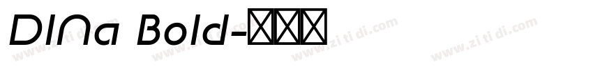 DINa Bold字体转换